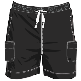 Moldes de confeccion para HOMBRES Shorts Bañador 7682